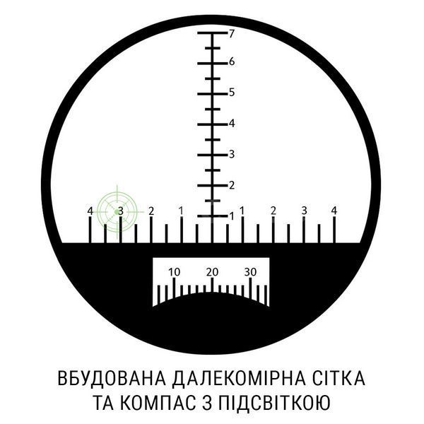 Бінокль SIGETA Admiral 7x50 Military floating/compass/reticle морський DM-001009 фото