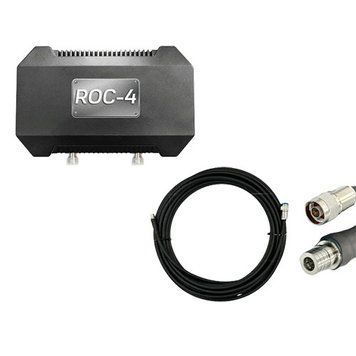 Комплект виносна антена ROC-4 + Кабель RG-8 10м N-TYPE - QMA DM-000499 фото